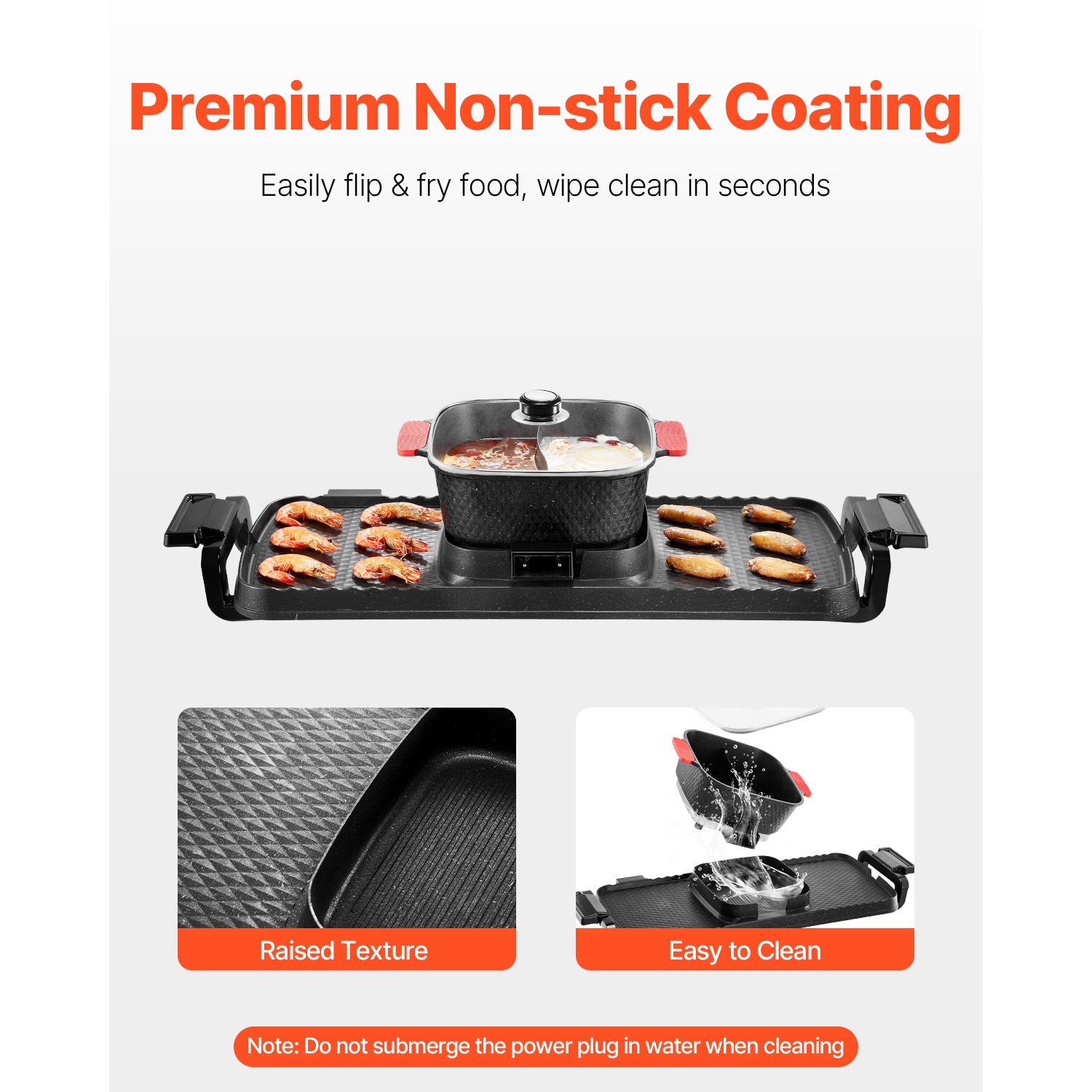 Electric Hot Pot With Smokeless Bbq Grill Pan For Kitchen Cooking_voghion.com